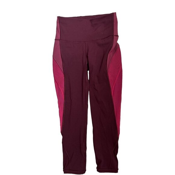 Lululemon Size 4 Leggings Mesh Shaping Yoga performance - Picture 7 of 12